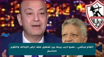 اتهام مرتضى.. عمرو أديب يربط بين تعطيل ملف أرض الزمالك وأكتوبر الحاسم